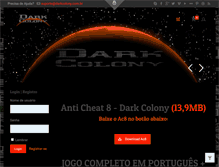 Tablet Screenshot of darkcolony.com.br